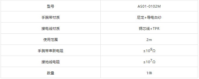 2m有线防静电手环